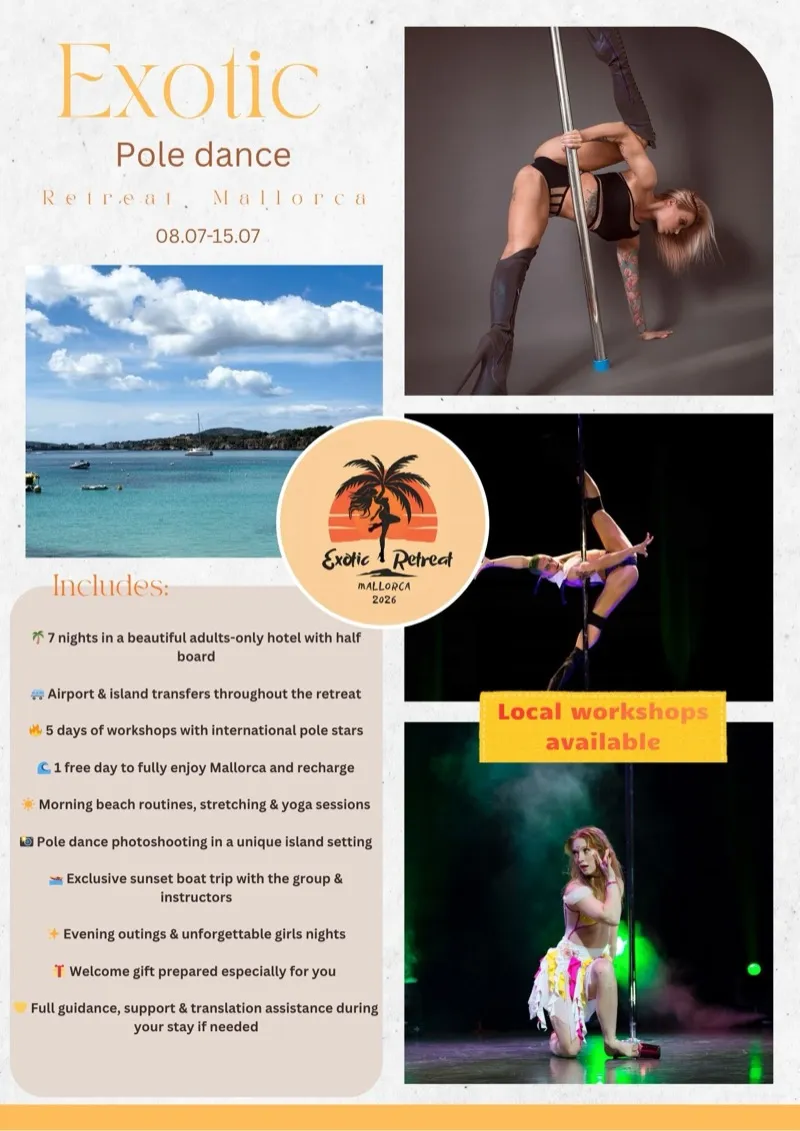 Salty Sunny Sexy Retreat - Exotic Pole Dance Retreat Mallorca